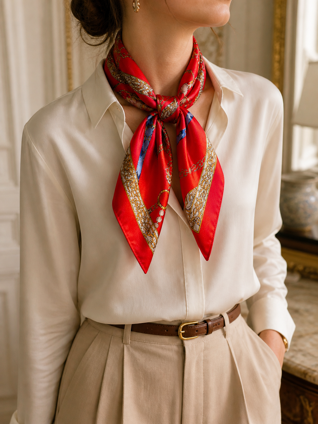 Voyage Silk Scarf — Place Vendôme