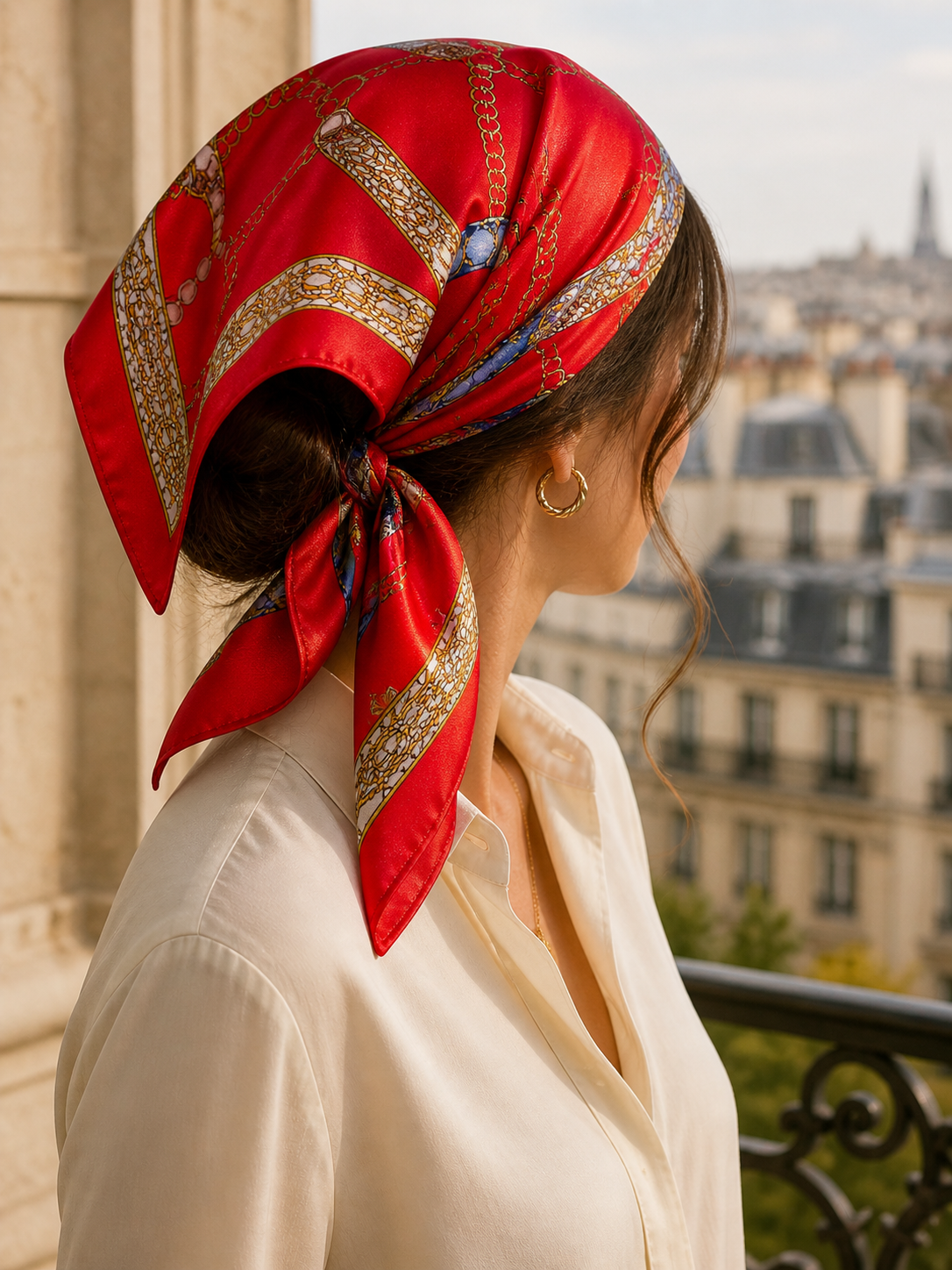 Voyage Silk Scarf — Place Vendôme