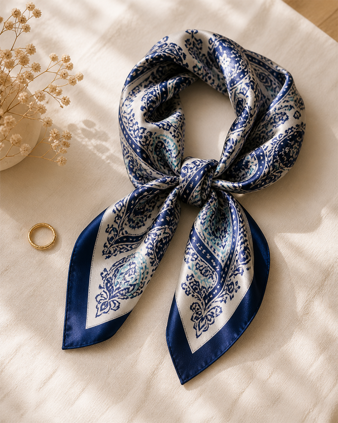 Voyage Silk Scarf — Nocturne