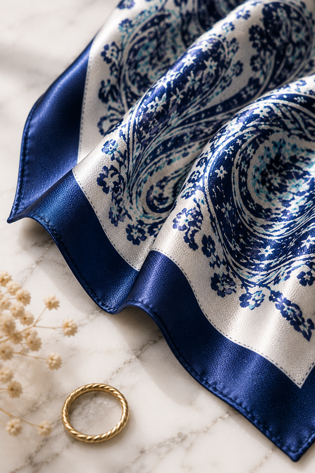 Voyage Silk Scarf — Nocturne