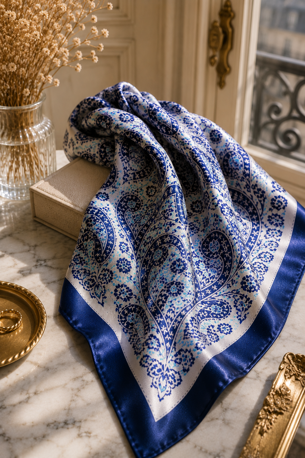 Voyage Silk Scarf — Nocturne