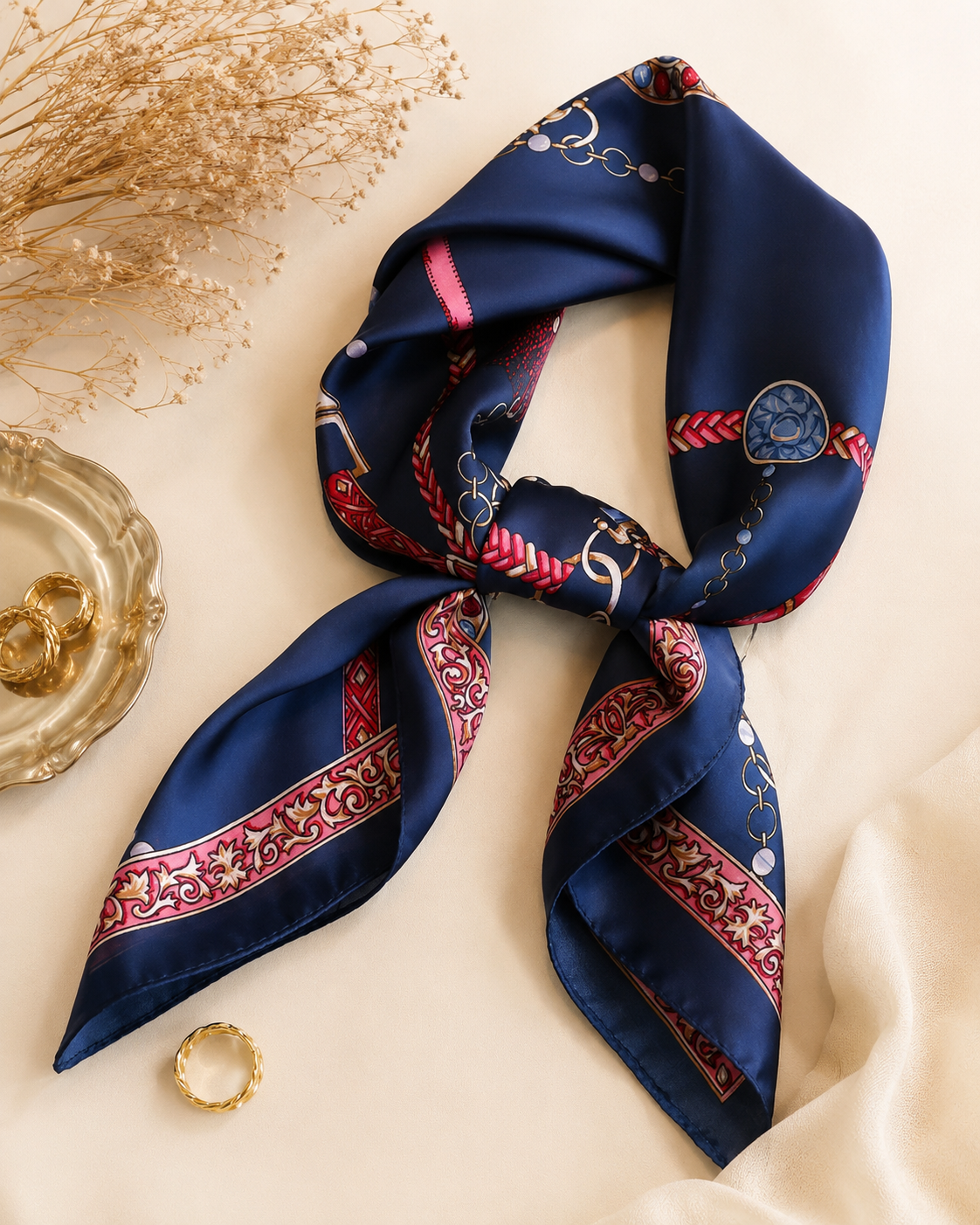 Voyage Silk Scarf — Chantilly