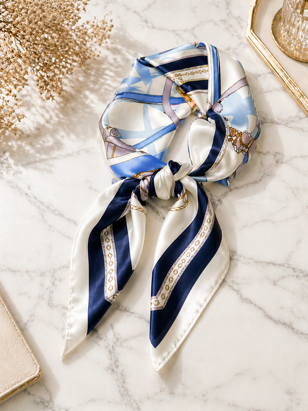 Voyage Silk Scarf — Saint-Tropez